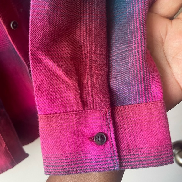 New Eddie Bauer Vibrant Plaid Button Down Shirt (NWT) - Picture 8 of 12